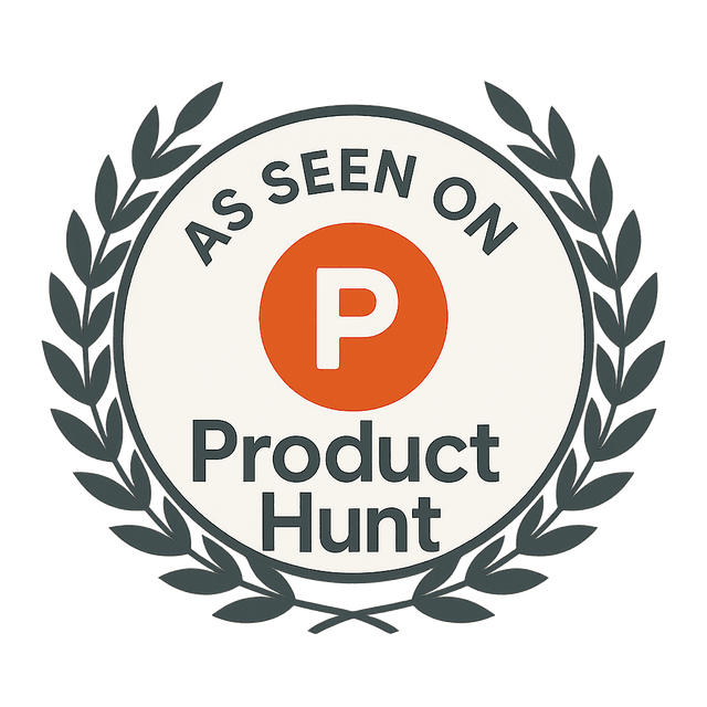 As seen on Product Hunt